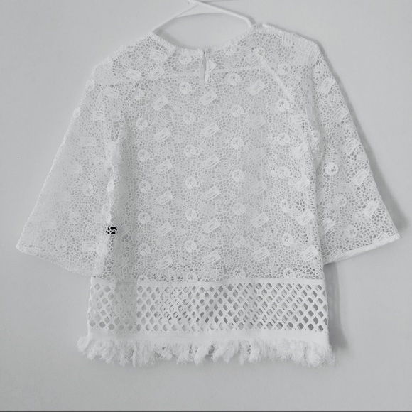 New! Crochet 3/4 Sleeve Fringe Cover - Picture 3 of 8